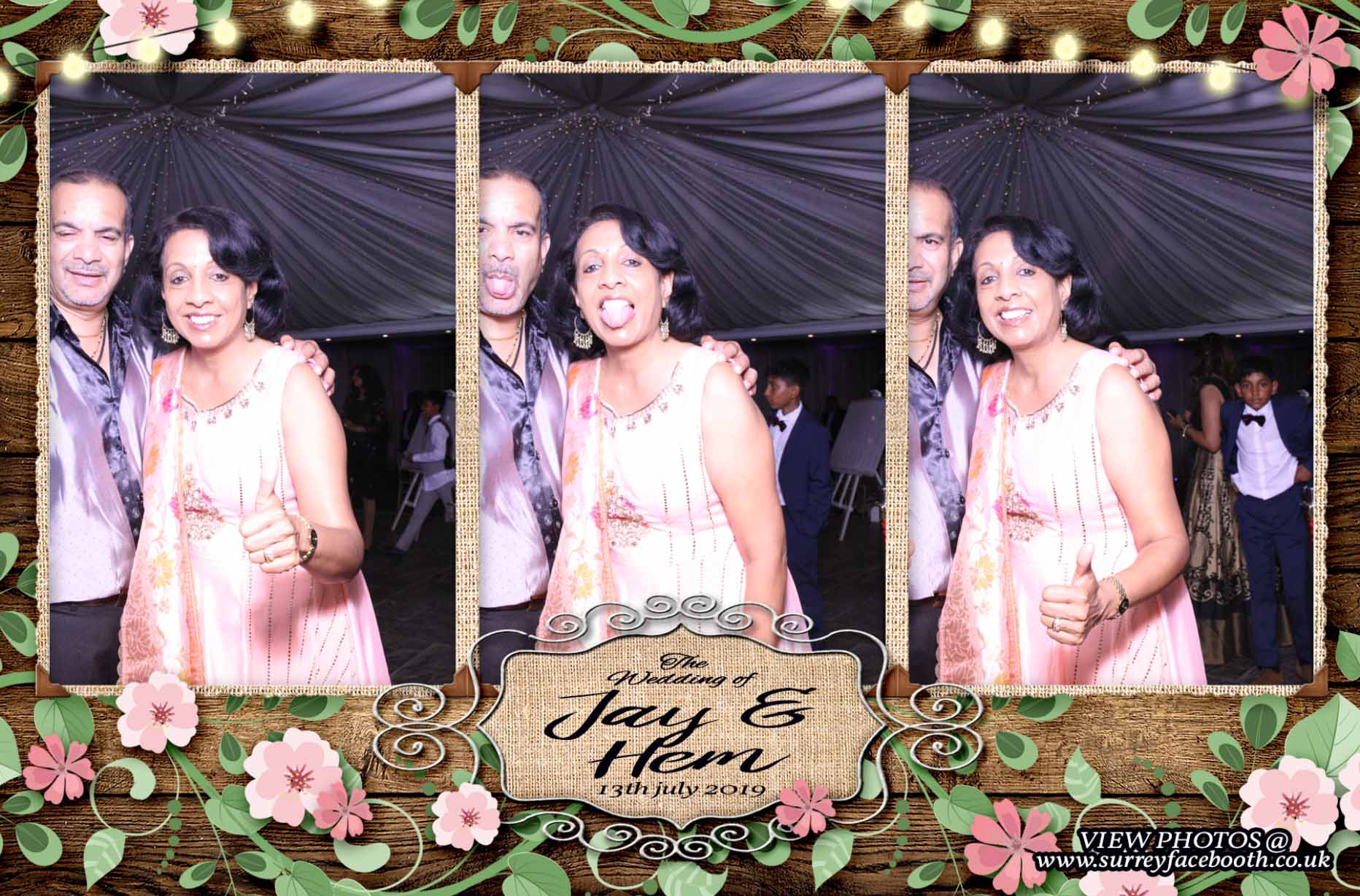 Jay & Hemisha's Wedding | View more photos from the event at galleries.surreyfacebooth.co.uk/u/Surrey-FaceBooth/Jay-Hemishas-Wedding